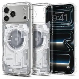 Spigen Ultra Hybrid Mag s MagSafe, iPhone 17 Pro / 18 Pro, zero one, bílý