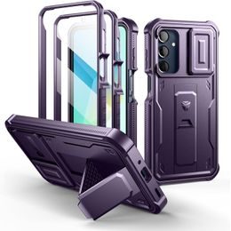 Dexnor 360 Kickstand Camprotector etui Samsung Galaxy A16, fioletowy