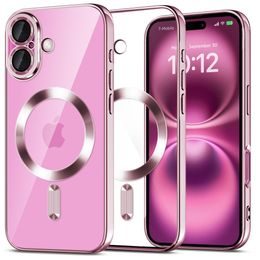 Tech-Protect MagFlex MagSafe iPhone 16, błyszcząca różowa