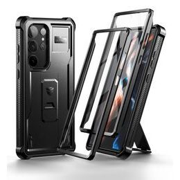 Dexnor 360 Kickstand Hülle für Samsung Galaxy S23 Ultra, schwarz