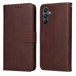 Samsung Galaxy A18 ümbris – Magnet Case nahkümbris – pruun