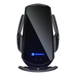 Forcell HS1 Halterung mit kabelloser Ladeautomatik + Magnetadapter, Qi 15W, schwarz