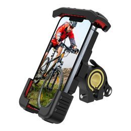 Joyroom Metall Fahrrad- und Motorradhalterung JR-ZS264 für Smartphones 4,7"-7" - 360° drehbar - Schwarz