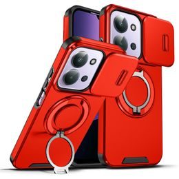 Camslide Stand калъф, Xiaomi Redmi 15C, червен