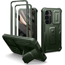 Dexnor 360 Kickstand Camprotector etui Samsung Galaxy S25 Plus, zielony