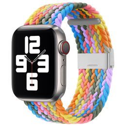 Strap Fabric Armband für Apple Watch 6 / 5 / 4 / 3 / 2 (40 mm / 38 mm) farbig, Design 3