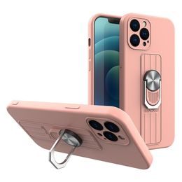 Maska Ring Case, iPhone 12, roza