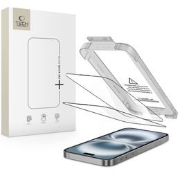 Tech-Protect Σκληρυμένο γυαλί Quick Set+, iPhone 17, μαύρο, 2 τεμάχια