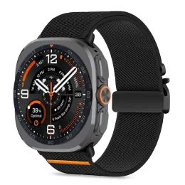 Pasek Tech-Protect Nylon Clasp, Samsung Galaxy Watch Ultra 1 / 2 2024-2026 (47 mm), czarny