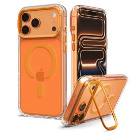 Spigen Ultra Hybrid Optik Mag s MagSafe, iPhone 17 Pro Max / 18 Pro Max, oranžový
