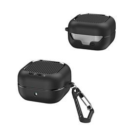 Techsuit CarbonFiber maska, Samsung Galaxy Buds 4 / Buds 4 Pro, crna