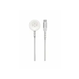 Swissten Cavo magnetico intrecciato USB-C - Apple Watch, 1,2 m, bianco