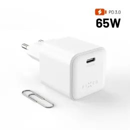 FIXED Mini GaN hálózati töltő, USB-C, PD 65W, fehér