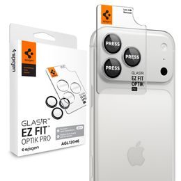 Spigen Optik.TR Ez Fit (AGL12046), ochrana fotoaparátu, 2 kusy, iPhone 18 Pro / 18 Pro Max, stříbrná