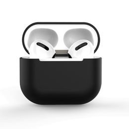 Husă din silicon moale pentru Apple AirPods 3, neagră (carcasa C)