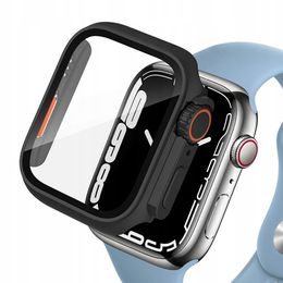 Tech-Protect Defense360 Apple Watch 7 / 8 / 9, 45 mm, negru și portocaliu