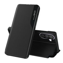 Samsung Galaxy A27 5G Hoesje - Eco Leather View Case - met Standaard - Zwart