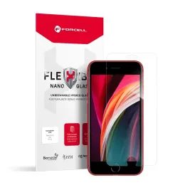 Hibridno steklo Forcell Flexible Nano Glass, iPhone 7 / 8 / SE 2020 / 2022, prozorno