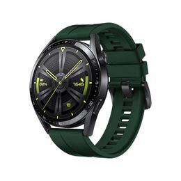 Strap One szilikon szíj Huawei Watch GT 3 46 mm-es órához, sötétzöld