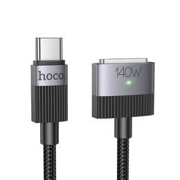 Cablu magnetic Hoco USB-C - Mag3 U141, 5A 140 W, 1,8 m, negru