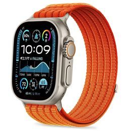 Apple Watch 8 / 9 / 10 / 11 / 12 / SE / Ultra (44 / 45 / 46 / 49 mm) apyrankė – Tech-Protect Nylon Sport – oranžinė