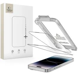 Tech-Protect Tvrzené sklo Quick Set+, iPhone 14 Pro, černé, 2 kusy