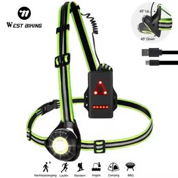 West Biking Tragbare LED Fahrradlampe und Lauflampe - USB Aufladbar - 500 Lumen