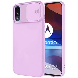 Nexeri obal se záslepkou, Motorola Moto E7 Power, fialový