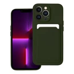 Husă Card Case, iPhone 14 Pro Max, verde