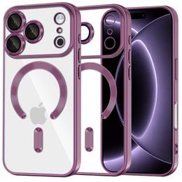 iPhone 17 Pro / 18 Pro ümbris – Techsuit Luxury Crystal MagSafe – veinpunane