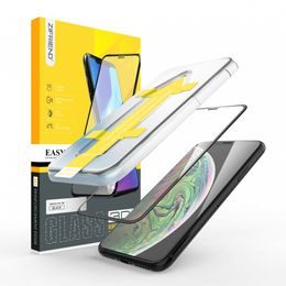 iPhone 11 Pro apsauginis stiklas – Zifriend 3D Full Cover grūdintas stiklas su montavimo rėmeliu – juoda