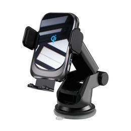 Autós telefontartó műszerfalra és szellőzőrácsba vezeték nélküli töltéssel, 15W, Qi, C15