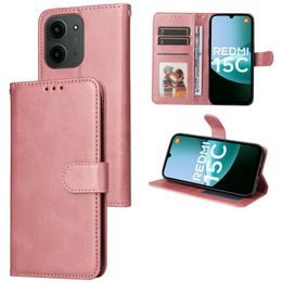 Θήκη με Μαγνήτη, Xiaomi Redmi 15C, ροζ