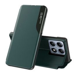 Eco Leather View Case, Xiaomi 14T Pro, zelené