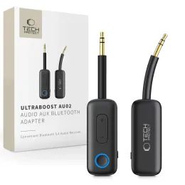 Tech-Protect UltraBoost AU02 Bluetooth 5.4 AUX audio adapteris – juoda