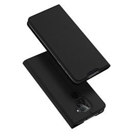Dux Ducis Skin Leather case, könyves tok, Xiaomi Redmi 10X 4G / Note 9, fekete