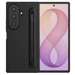 Samsung Galaxy Z Fold 8 Ultra vāciņš – Nillkin Flex Pure Fold Pen Slot ar stylus turētāju – melns