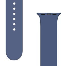 Silikonový řemínek APS Apple Watch 2 / 3 / 4 / 5 / 6 / 7 / 8 / SE (38, 40, 41 mm), modrý