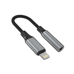 FIXED Link alumínium adapter Lightning - 3,5 mm-es jack, űrszürke