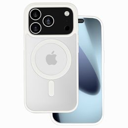 Acrylic Color Magsafe калъф, iPhone 17 Pro Max, бял