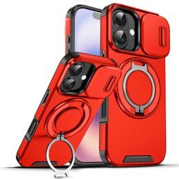 Camslide Stand калъф, iPhone 17, червен