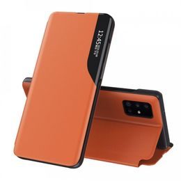 Eco Leather View Case, Samsung Galaxy S20 Plus, narancssárga