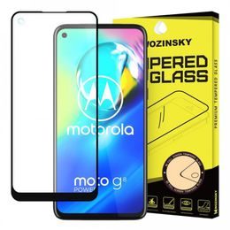 Folie de sticlă securizată 5D pentru Motorola Moto G8 Power, neagră