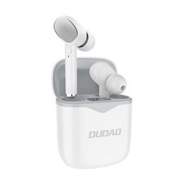 Dudao Bluetooth sluchátka TWS, bílé (U12 white-gray)