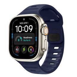 Tech-Protect Silicone Line kellarihm Apple Watch 8 / 9 / 10 / 11 / 12 / SE / Ultra (44 / 45 / 46 / 49 mm) – sinine
