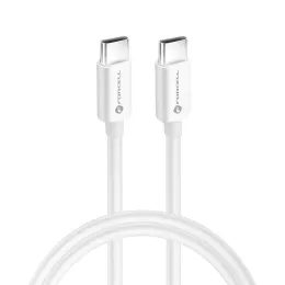 Forcell kabel USB-C - USB-C, QC4.0, 5A/20V, PD100W, C339, 1 m, bel