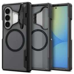 Samsung Galaxy Z Fold 8 Ultra ümbris – Spigen Optik Armor Pro MagSafe'iga – must