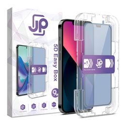 JP Easy Box 5D Edzett üveg, iPhone 13 / 13 Pro / 14 / 16e