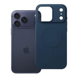 iPhone 17 Pro Max / 18 Pro Max silikona vāciņš – Silicone Mag Cover – zils