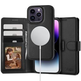 Tech-Protect Wallet MagSafe, iPhone 15 Pro Max, černý